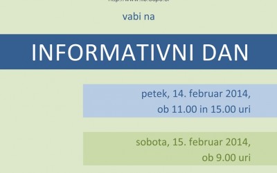 Informativni dan na Gimnaziji Ilirska Bistrica