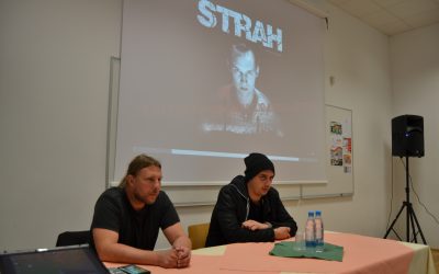 Obiskala sta nas režiser filma Strah Dejan Babosek in slovenski raper Trkaj