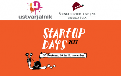 Startup Days 2017 – podjetniški vikend na ŠC Postojna