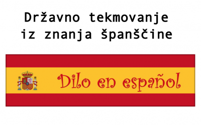 Srebrno in bronasta priznanja na državnem tekmovanju iz znanja španščine